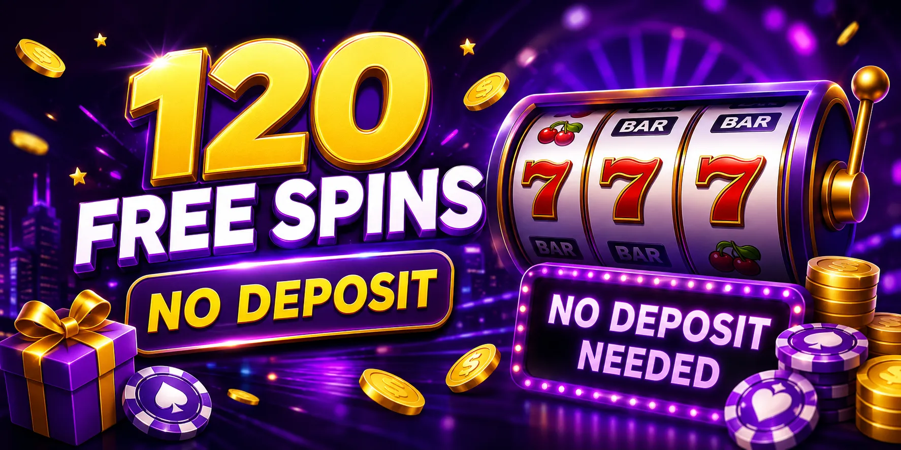 120 Free Spins No Deposit